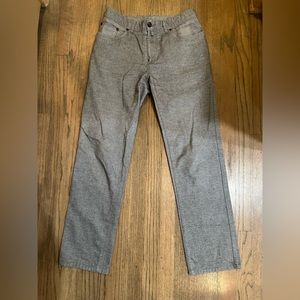 Peter Millar 5 Pocket Cotton Flannel Pants-Size 33-British Grey